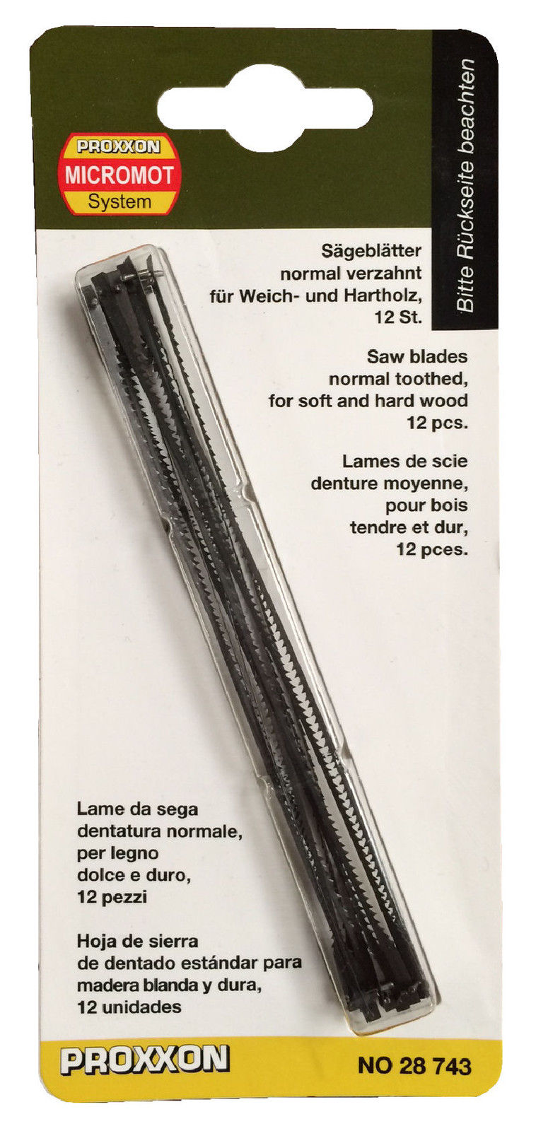 Sticksågsblad Proxxon 28743; 12 st.