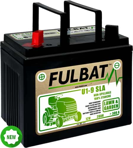 Batteri för åkgräsklippare  Fulbat U1-9 SLA; 12 V; 28 Ah lämplig för Husqvarna, Partner, McCulloch