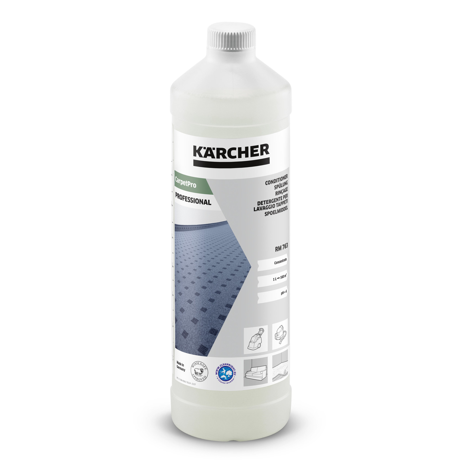 Rengöringsmedel för mattor Karcher RM 763; 1 l
