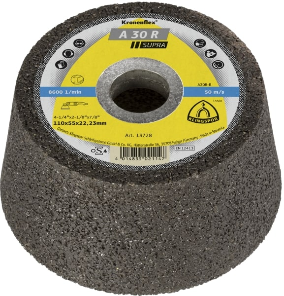Sliphuvud Klingspor A 30 R Supra; 110x55x22,23 mm; 6 st.