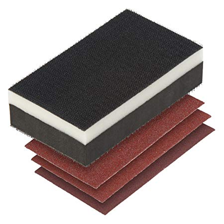 Slipsvamp  Wolfcraft; 125x70x35 mm; P60/80/120