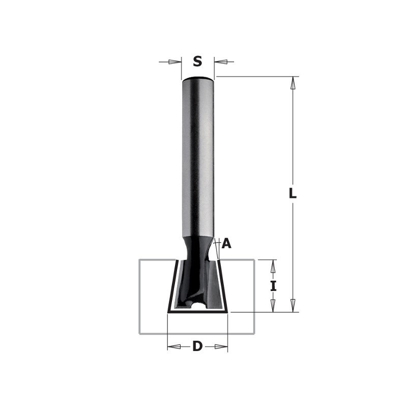 Grad- / sinkfräs CMT K918-127; D-12,7 mm