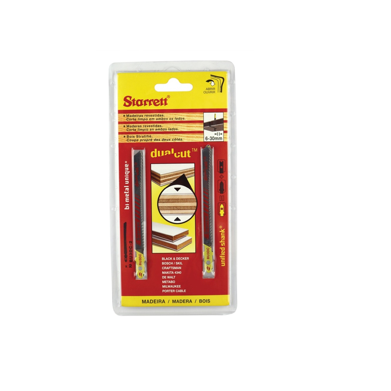 Sticksågsblad Starrett BU3DC; 2 st.