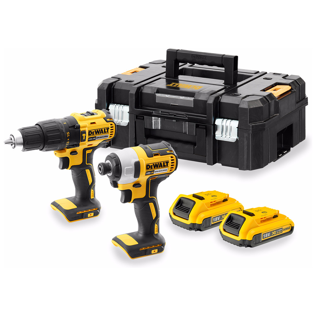 Verktygspaket DeWalt (DCD778 + DCF787); 18 V; 2x2,0 Ah batt.