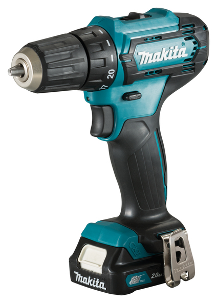 Skruvdragare/borr Makita DF333DWAE; 12 V; 2x2,0 Ah batt.