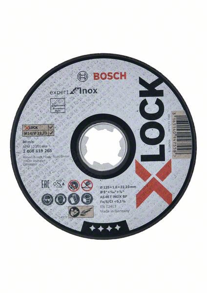 Slipskiva Bosch Expert for Inox; Ø125x1,6 mm