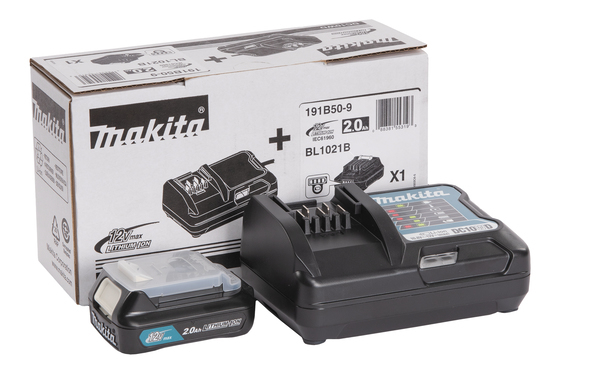 Tillbehörsset Makita; 12 V; 1x2,0 Ah batt. + laddare DC10WD