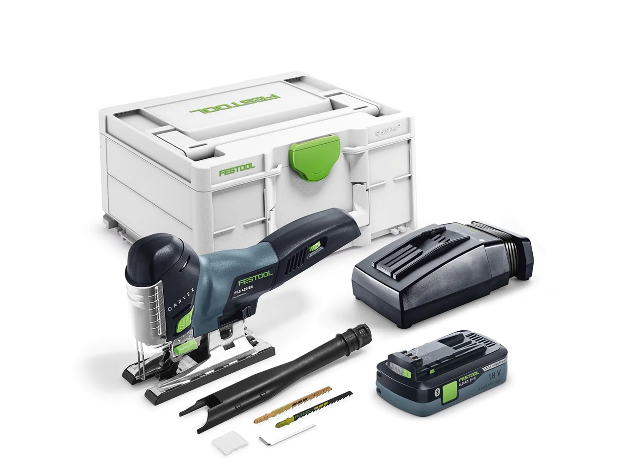 Batteridriven sticksåg Festool PSC 420 HPC 4,0 EBI-Plus CARVEX; 18 V; 1x4,0 Ah batt.