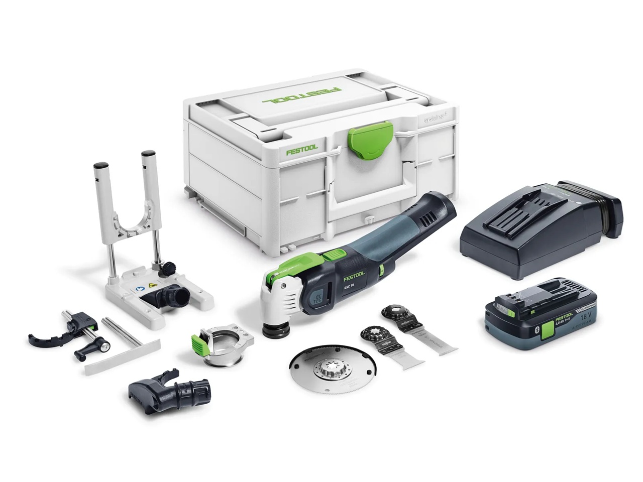 Flerfunktionsverktyg Festool OSC 18 HPC 4,0 EI-Set VECTURO; 18 V; 1x4,0 Ah batt.