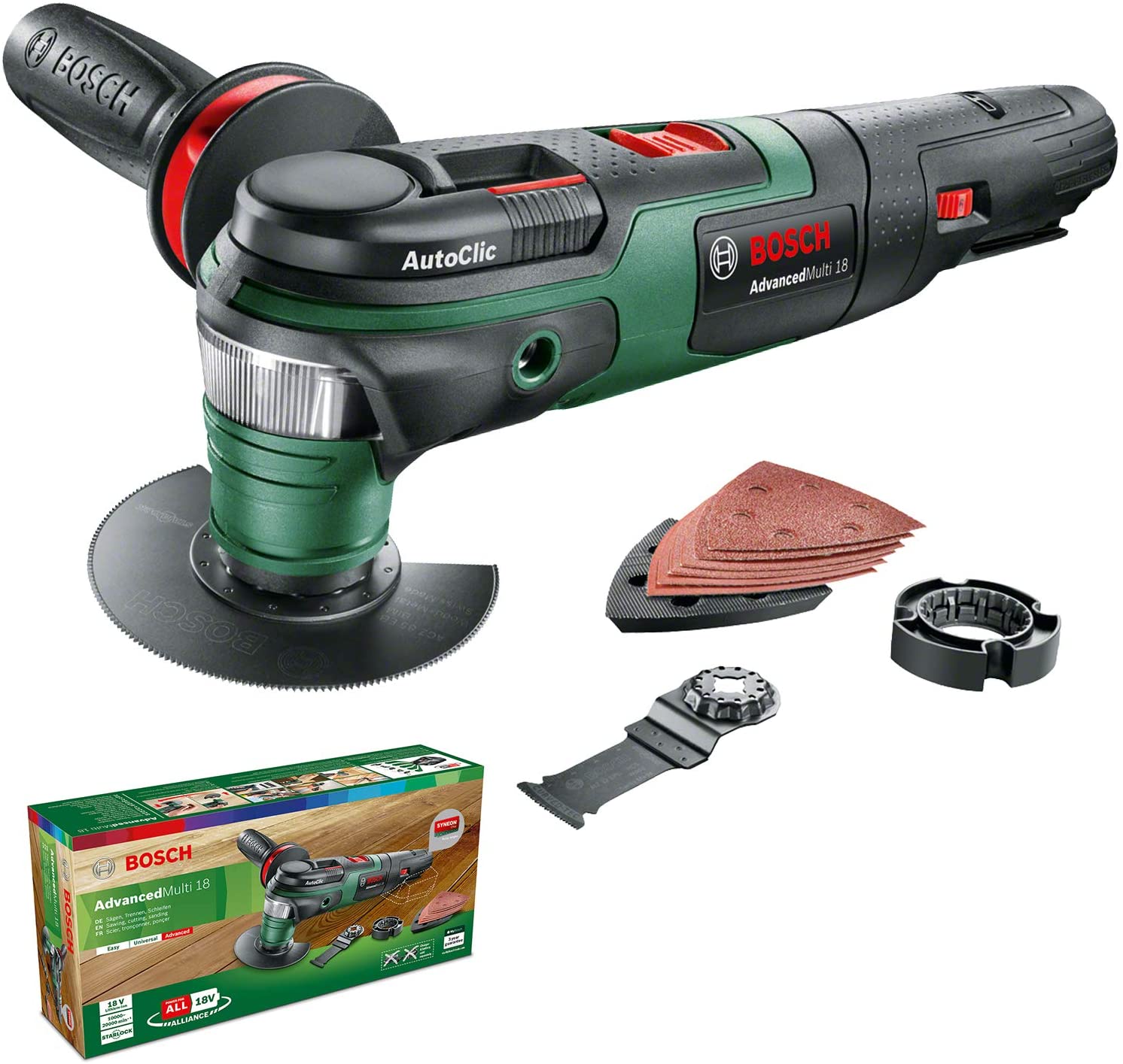 Flerfunktionsverktyg Bosch AdvancedMulti 18, 18 V (utan batteri och laddare)
