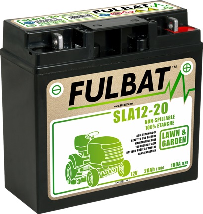 Batteri för åkgräsklippare  Fulbat SLA12-20; 12 V; 20 Ah med gel