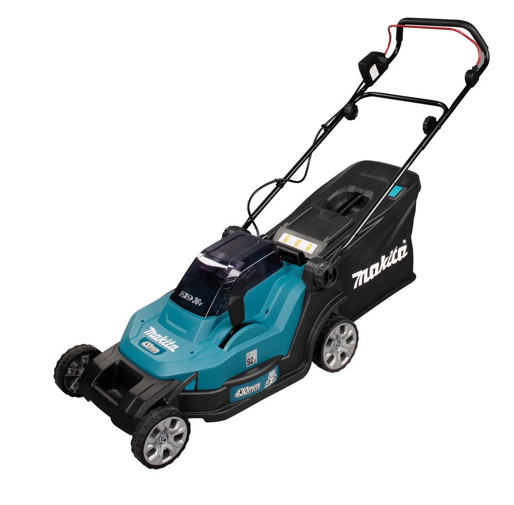Batteridriven gräsklippare Makita DLM432CT2; 2x18 V; 2x5,0 Ah batt.