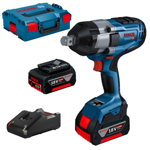 Slagmutterdragare Bosch GDS 18V-1050 H BITURBO; 18 V; 2x5,0 Ah batt.