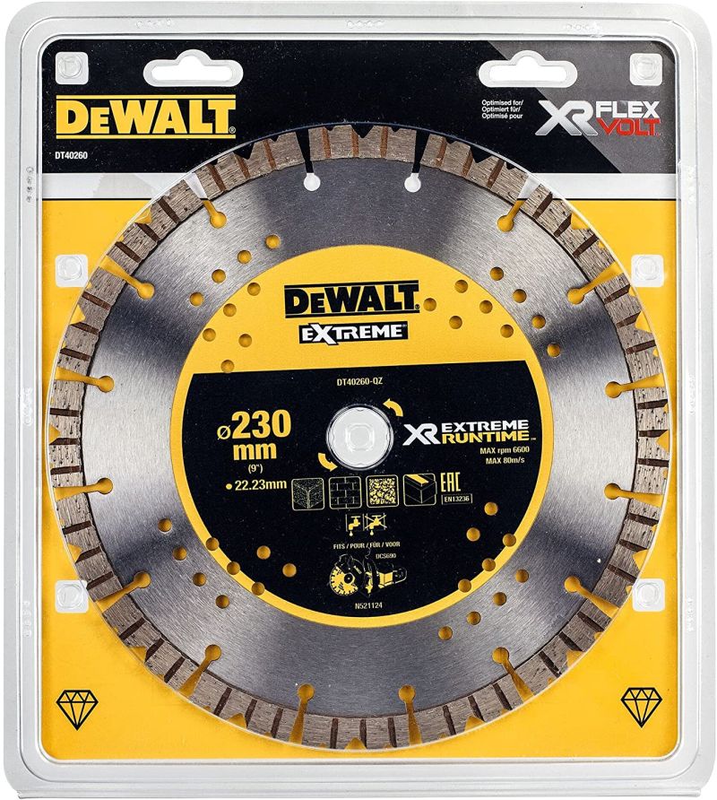 Diamantkapskiva DeWalt DT40260-QZ; 230x22,23x3 mm