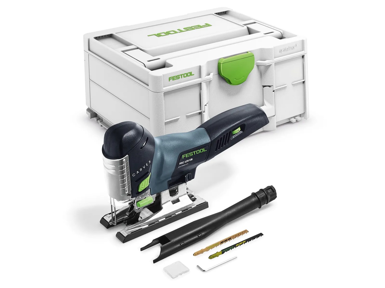 Batteridriven sticksåg Festool PSC 420 EB-Basic CARVEX; 18 V (utan batteri och laddare)