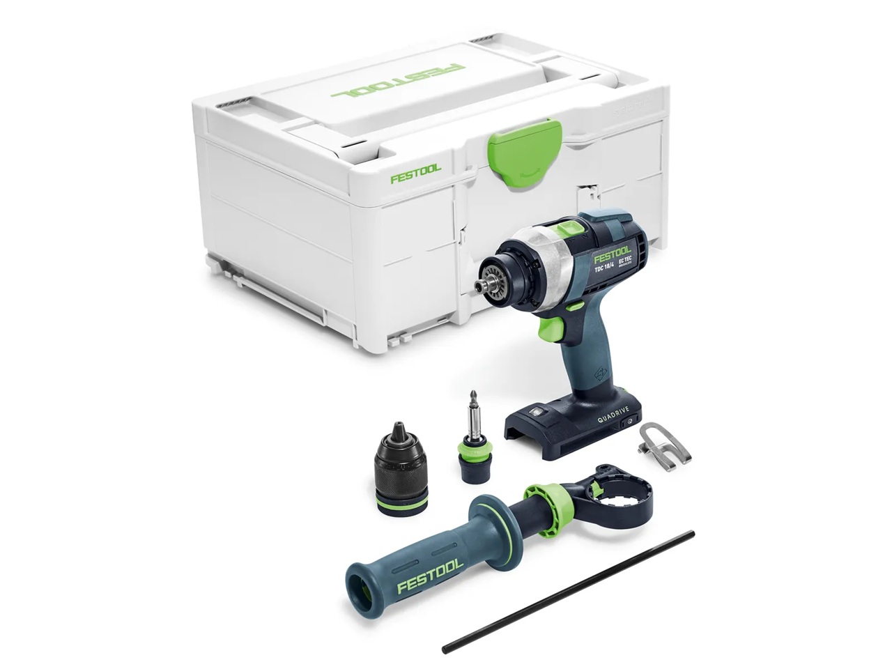Skruvdragare/borr Festool TDC 18/4 I-Basic QUADRIVE; 18V (utan batteri och laddare)
