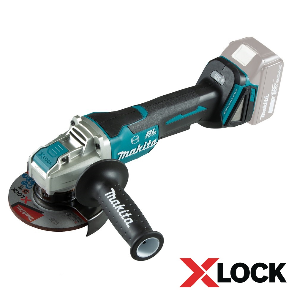 Vinkelslip Makita DGA520ZX1; 18 V (utan batteri och laddare)
