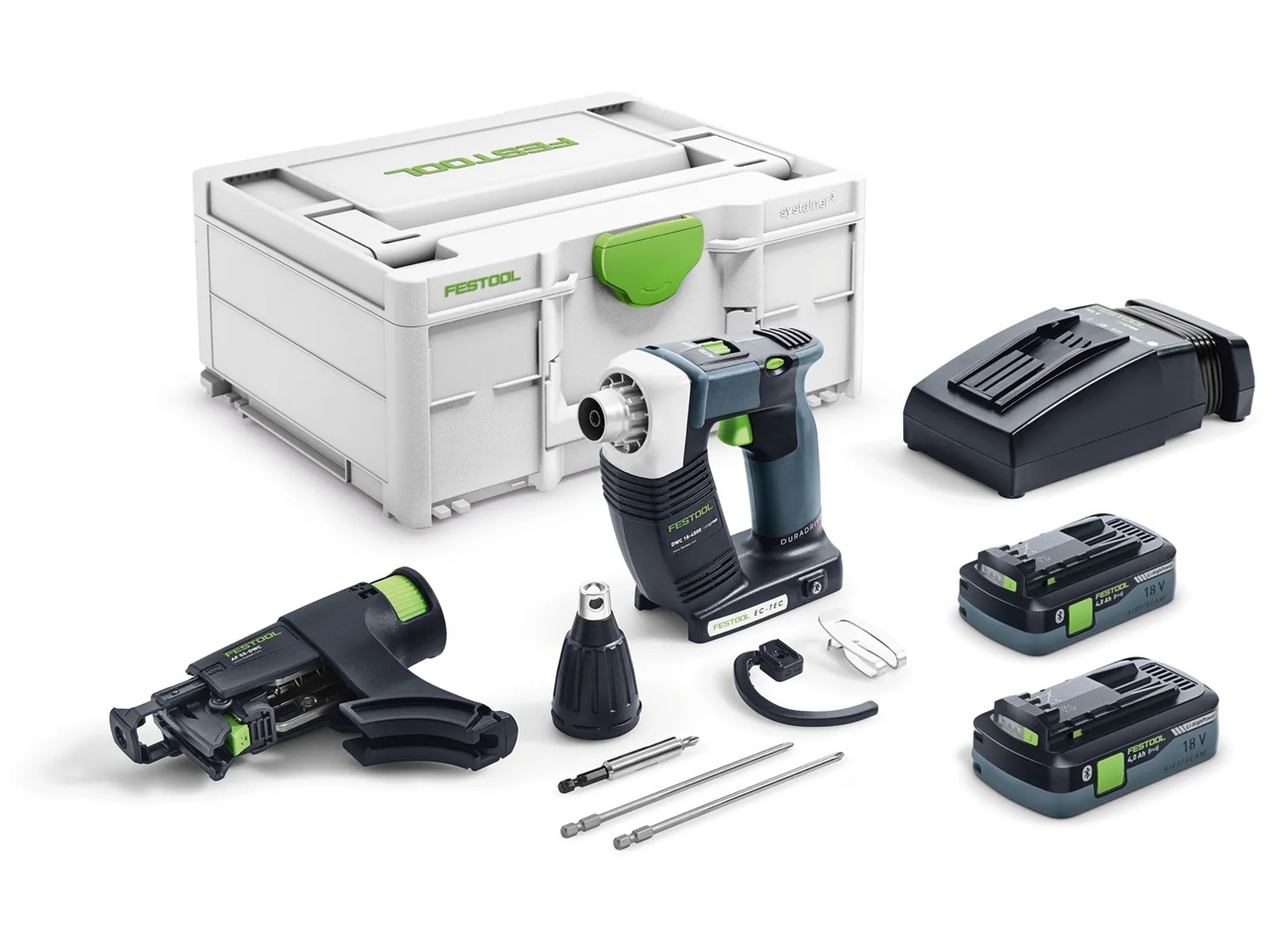 Skruvautomat Festool DWC 18-4500 HPC 4,0 I-Plus DURADRIVE; 18 V; 2x4,0 Ah batt.