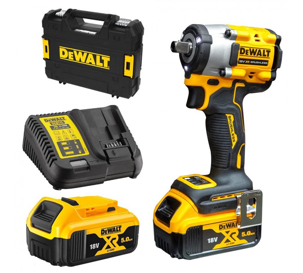Slagmutterdragare DeWalt DCF922P2T; 18 V; 2x5,0 Ah batt.
