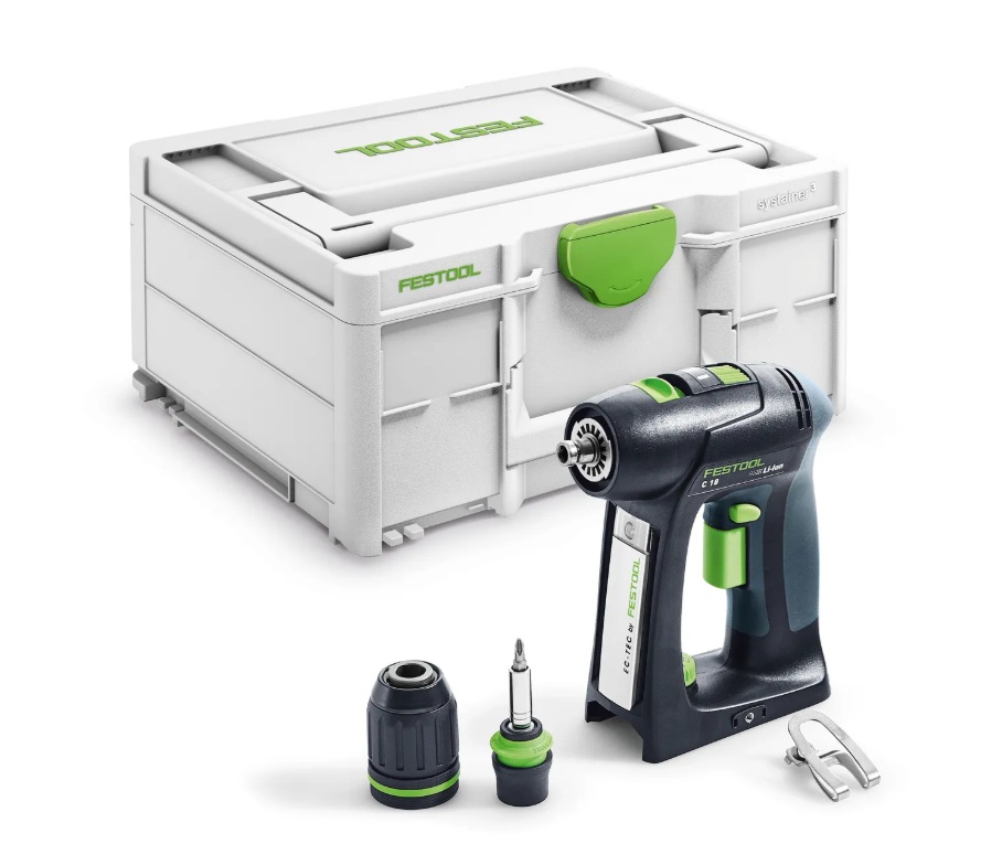 Skruvdragare/borr Festool C 18-Basic; 18 V (utan batteri och laddare)