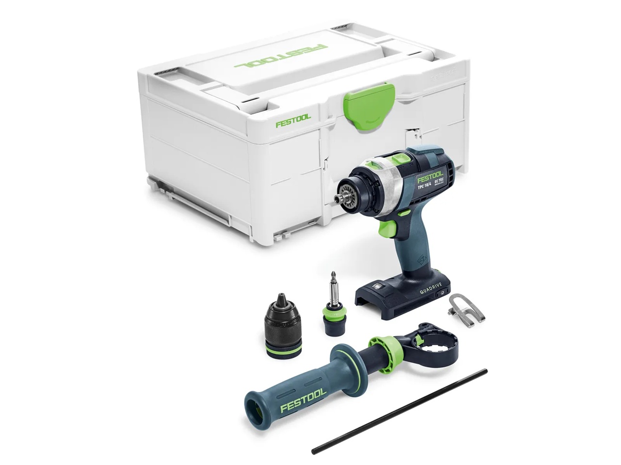 Slagskruvdragare / borr Festool TPC 18/4 I-Basic QUADRIVE; 18V (utan batteri och laddare)