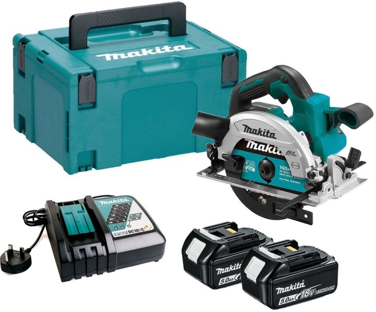 Batteridriven cirkelsåg Makita DHS660RTJ; 18 V; 2x5,0 Ah batt.
