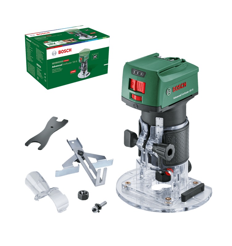 Sladdlös kantfräs Bosch AdvancedTrimRouter 18V-8; 18 V (utan batteri och laddare)