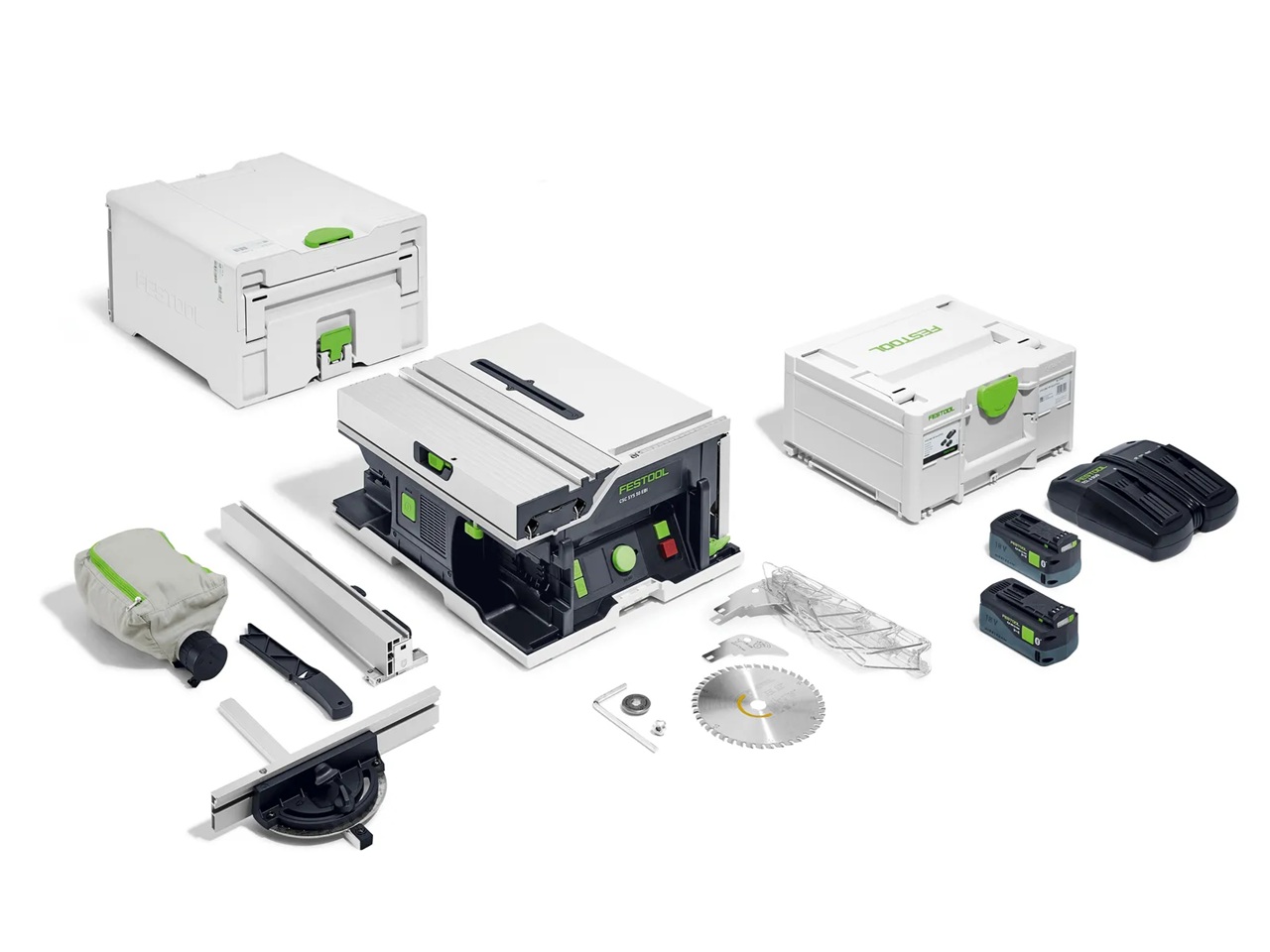 Bordssåg Festool CSC SYS 50 EBI-Plus;  18 V; 2x5,0 Ah batt.