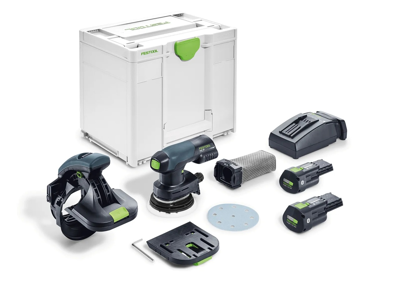Excenterslip Festool ES-ETSC 125 3,0 I-Plus 18 V; 2x3,0 Ah batt.