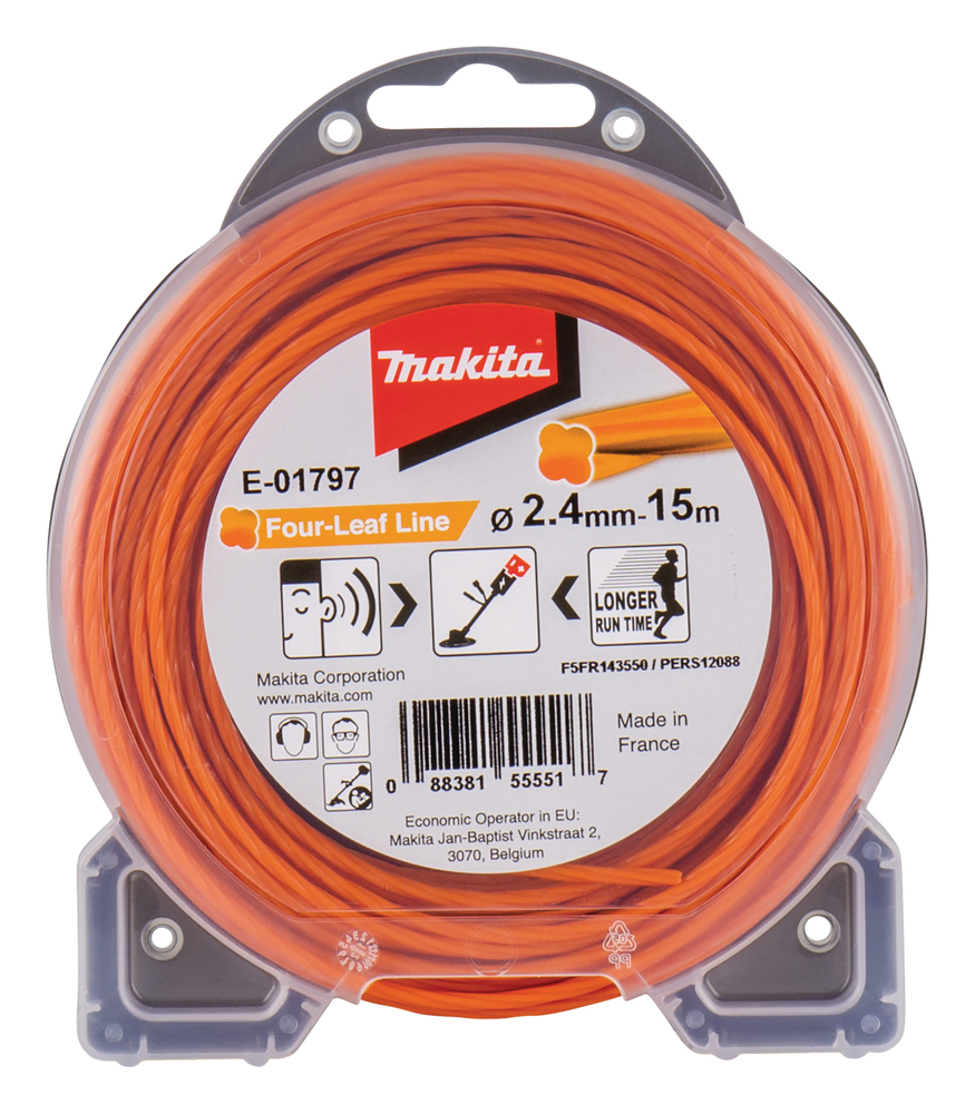 Trimmertråd Makita; 2,4 mm x 15 m