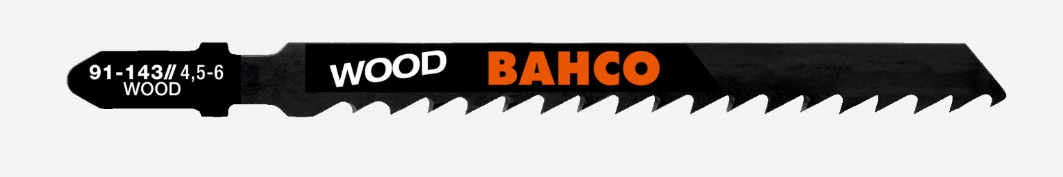 Sågblad Bahco 91-143-5P; 1,25x100 mm; 6 TPI; 5 st.