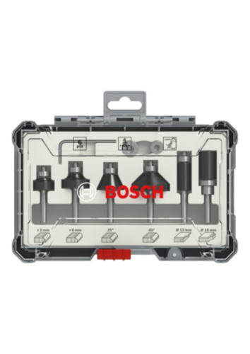 Fräs borrset Bosch 2607017468; 6 mm; 6 st.