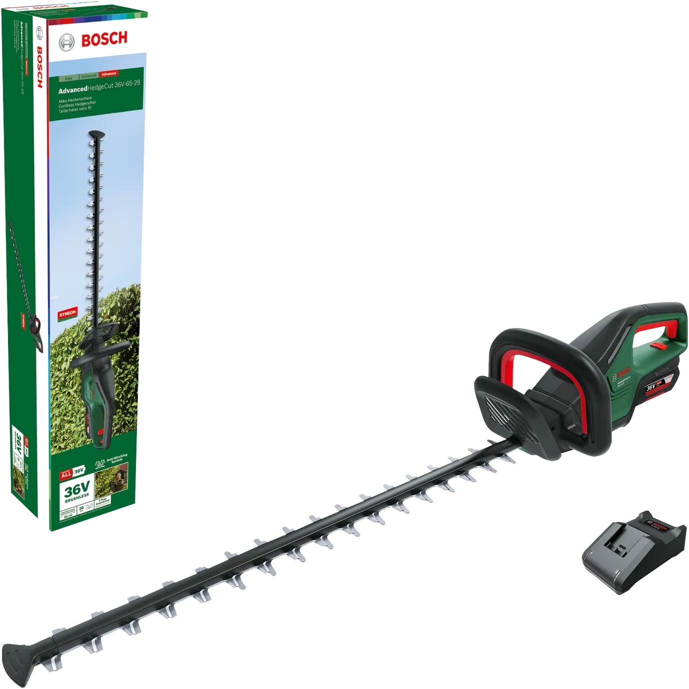 Busksax Bosch Advanced HedgeCut 36-6528; 36 V; 65 cm; 1x2,0 Ah batt.