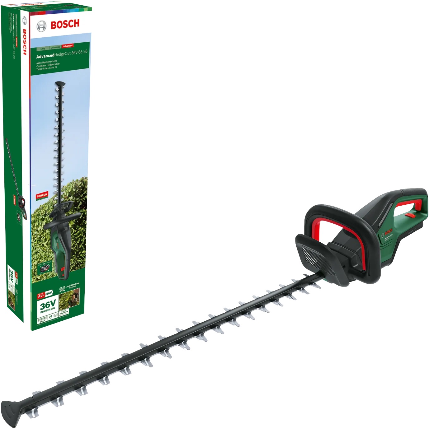 Busksax Bosch Advanced HedgeCut 36-6528 Solo; 36 V; 65 cm (utan batteri och laddare)