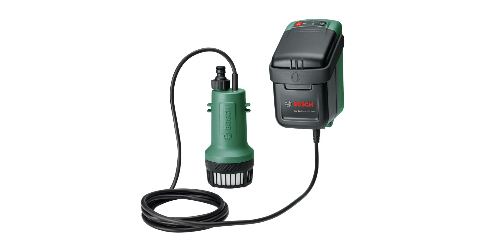 Vattenpump Bosch GardenPump 18V-2000; 18 V; 1x2,5 Ah batt.