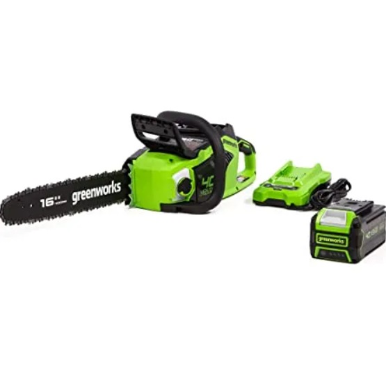 Elkedjesåg Greenworks GD24X2CS36K4x; 2x24 V; 2x4,0 Ah; 36 cm band