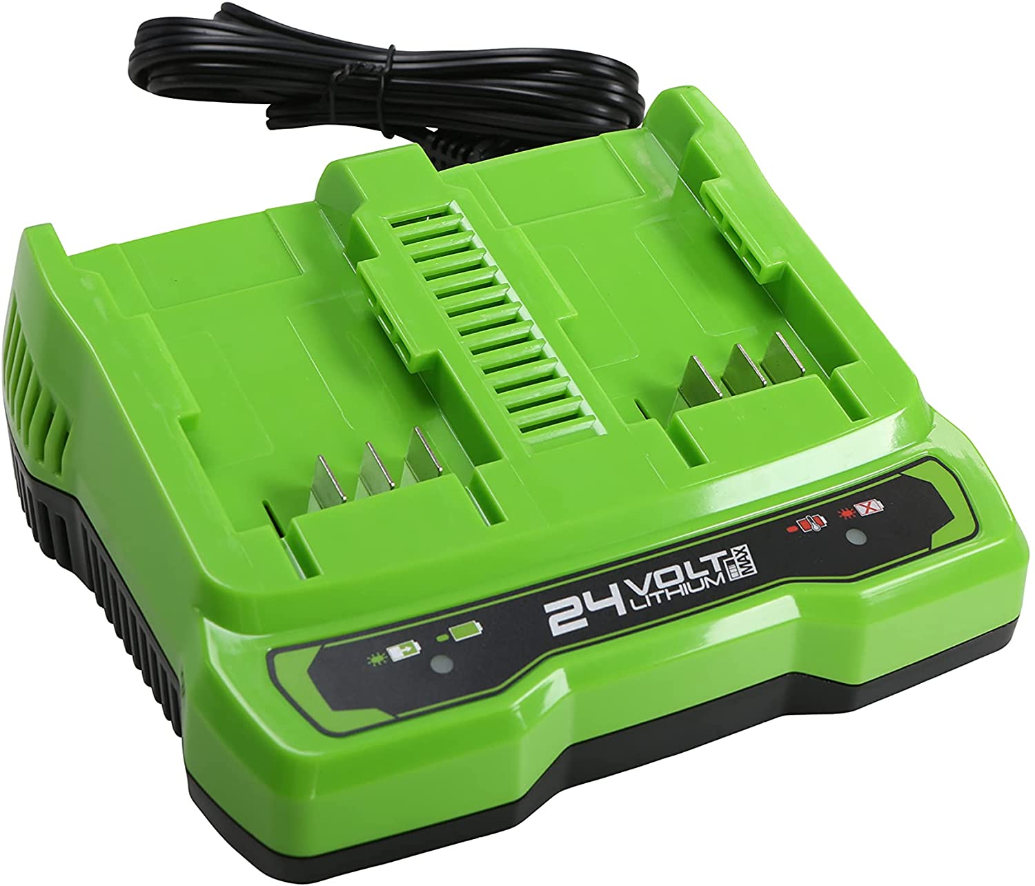 Laddare Greenworks G24X2UC2; 24 V