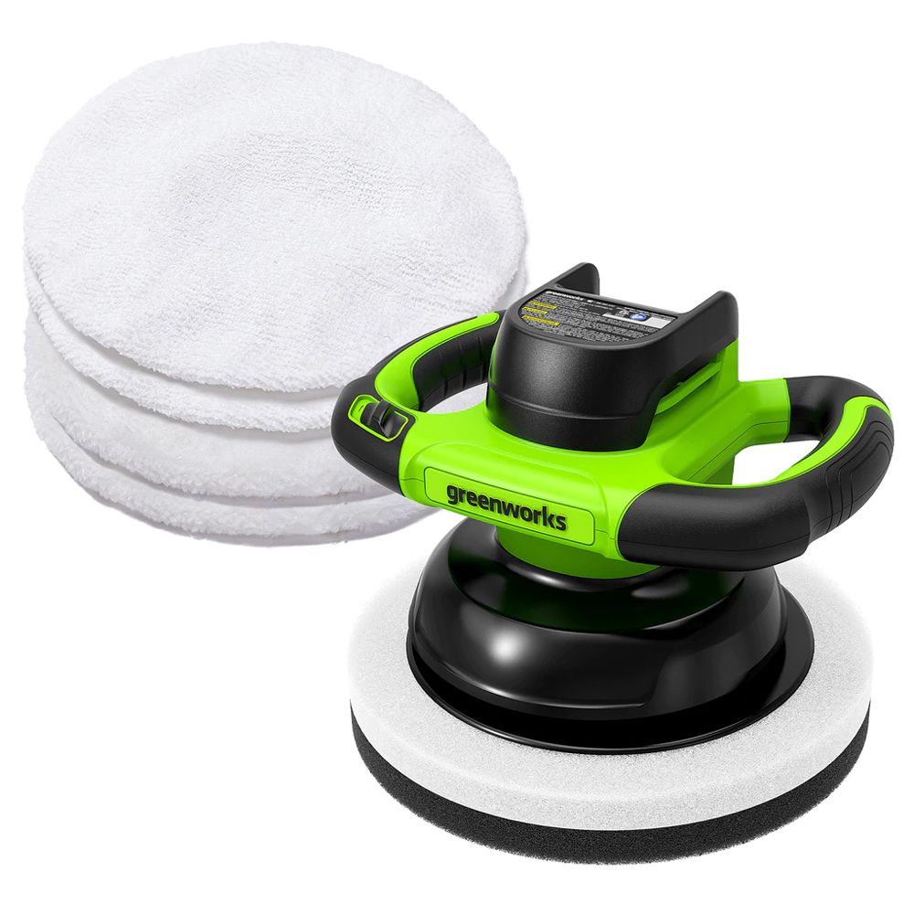 Polermaskin Greenworks G24BU10; 24 V (utan batteri och laddare)