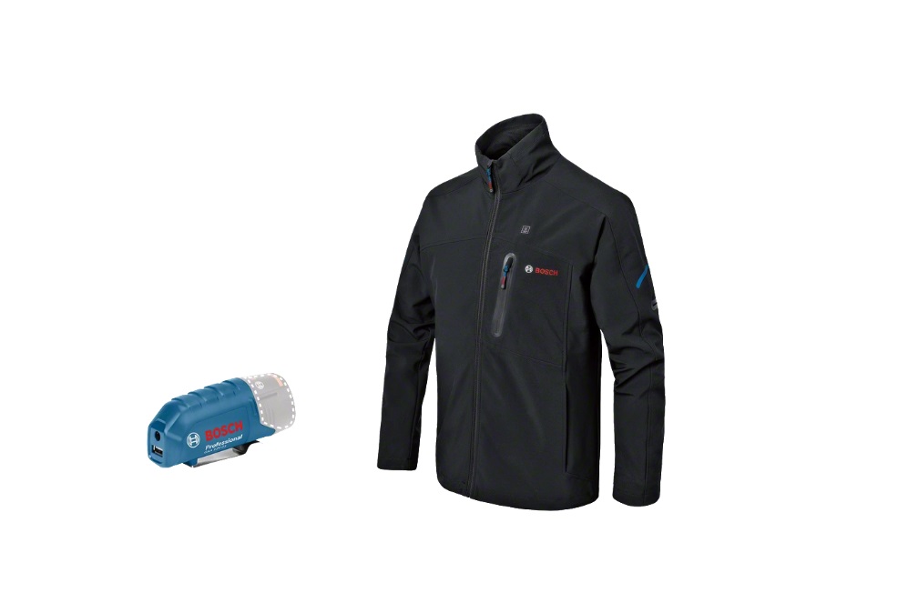 Uppvärmd jacka Bosch GHJ 12; 2XL; 18 V + usb adapter GAA 12V-21 (utan batteri och laddare)