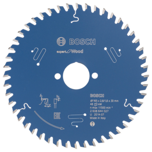 Sågklinga för trä Bosch Expert for Wood 2608644027; 165x30x2,6 mm
