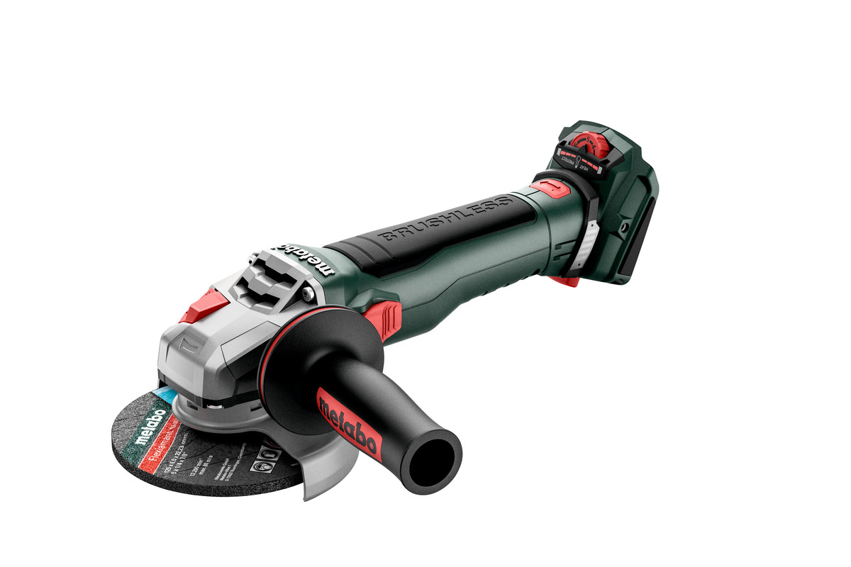 Vinkelslip Metabo WVB 18 LT BL 11-125 QUICK; 18 V (utan batteri och laddare)