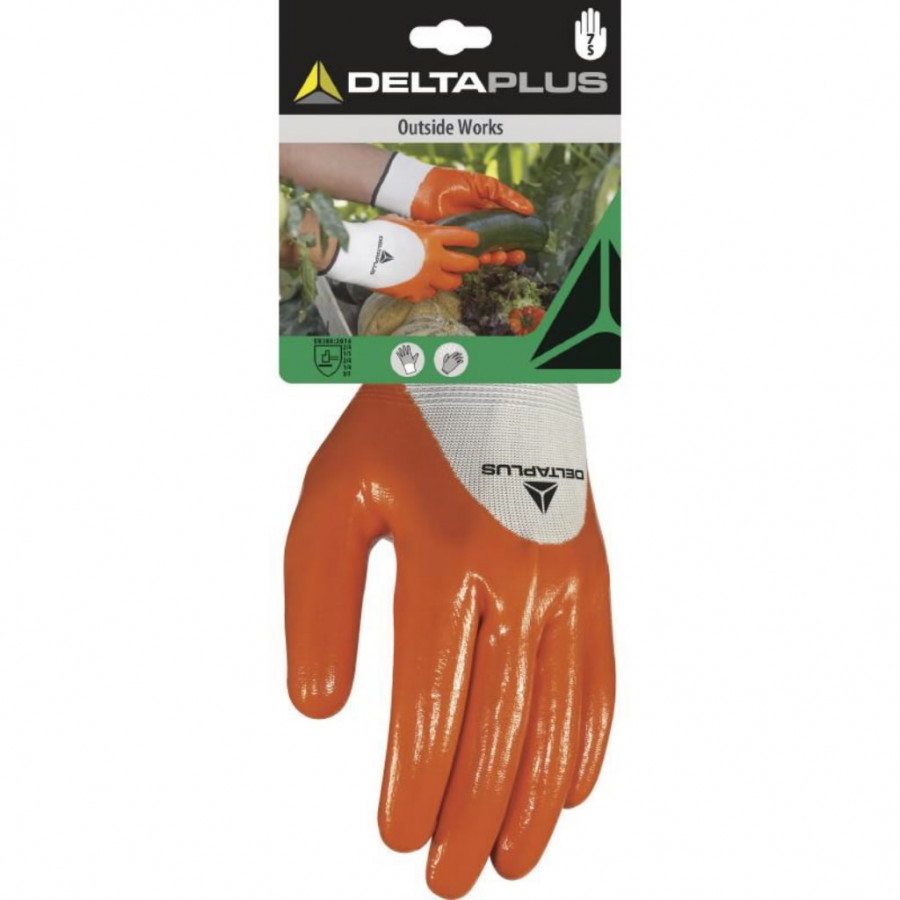 Handskar Delta Plus DPVE715OR09; 9 storlek