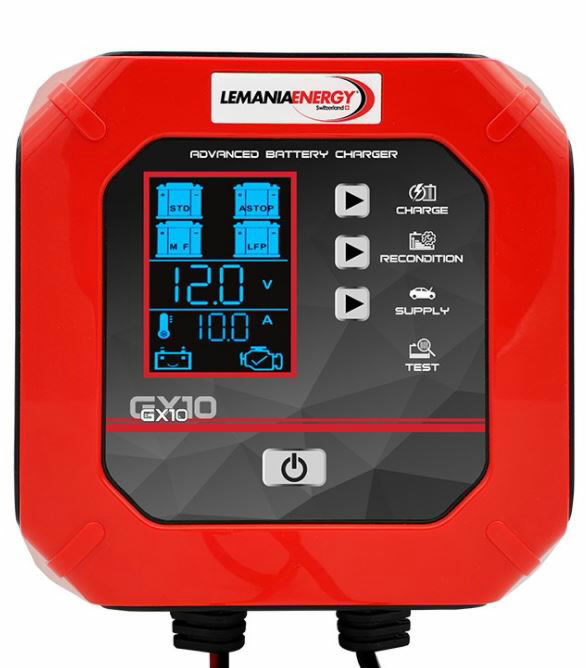 Laddare Lemania GX10; 12 V