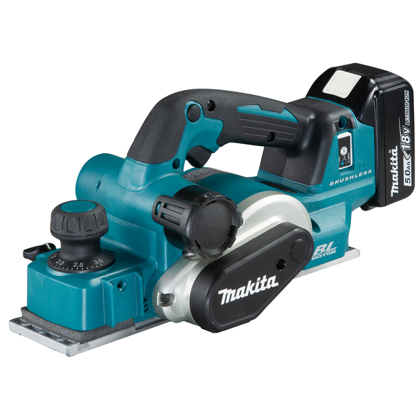 Batteridriven hyvel Makita DKP181RTJ; 18 V; 2x5,0 Ah batt.
