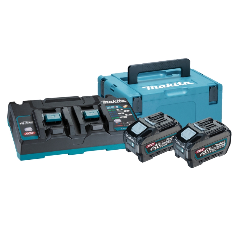 Tillbehörsset Makita 191U13-9; 40 V; 2x5,0 Ah batt.