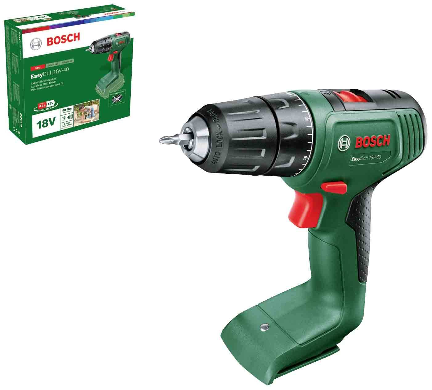 Skruvdragare/borr Bosch Easydrill 18V-40 solo; 18 V (utan batteri och laddare)