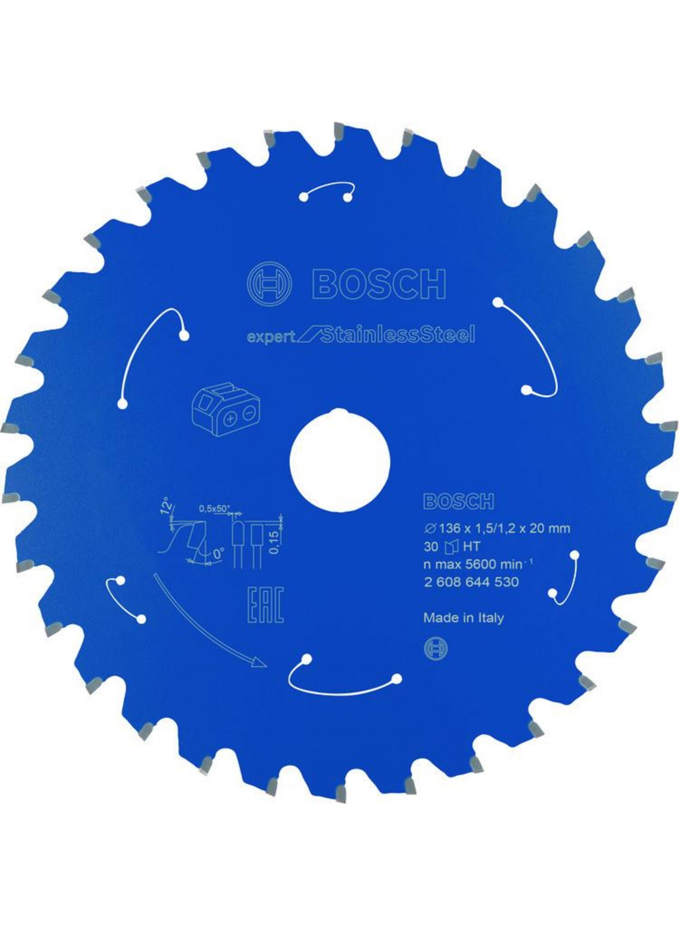 Sågklinga Bosch Expert for Stainless Steel 2608644530; 136x20 mm