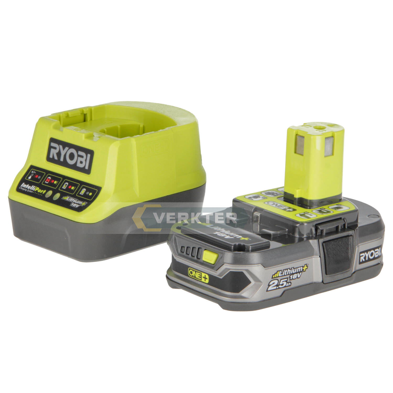 Tillbehörsset Ryobi RC18120-125; 18 V; 1x2,5 Ah batt. + laddare RC18120 ONE +