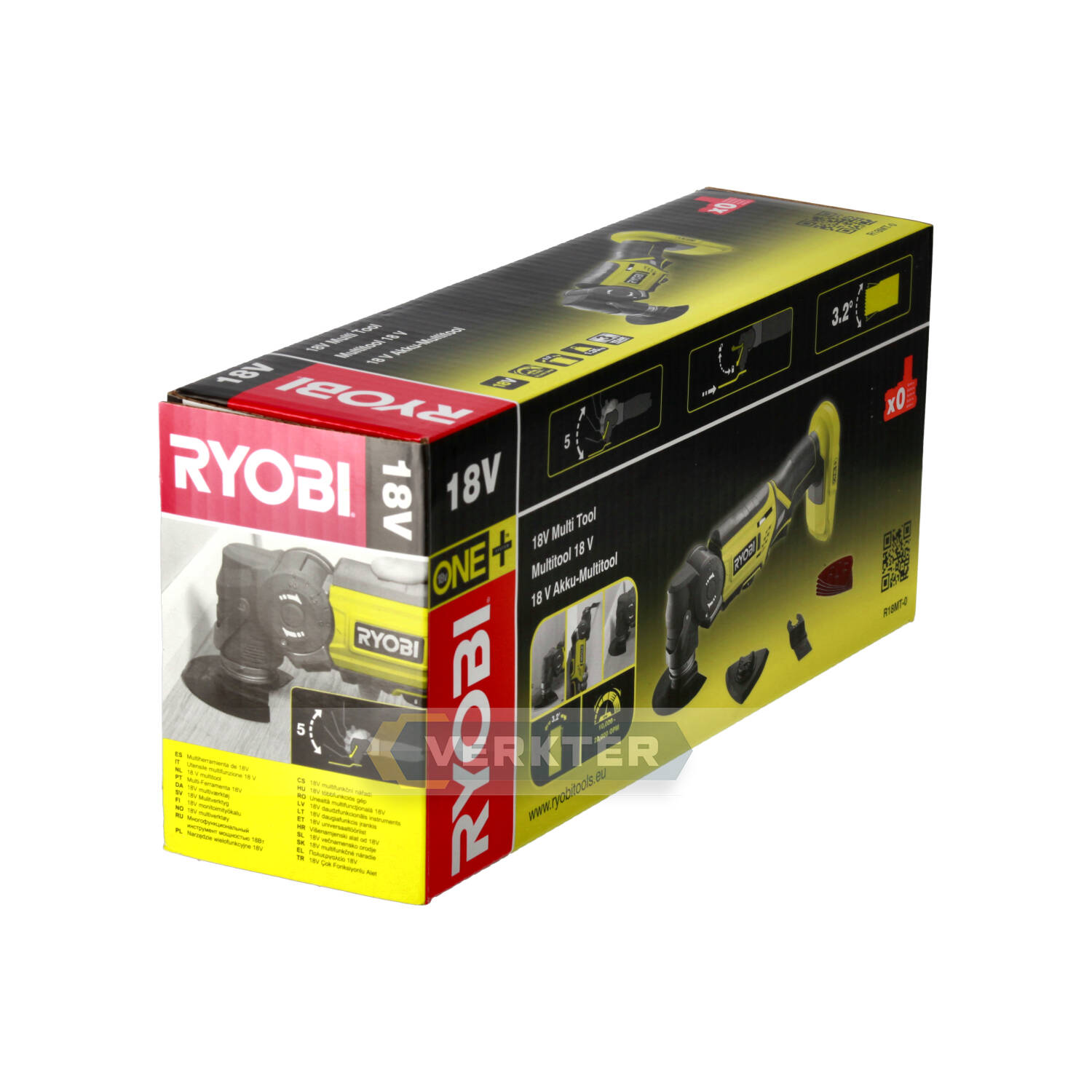 Flerfunktionsverktyg Ryobi R18MT-0; 18 V (utan batteri och laddare)