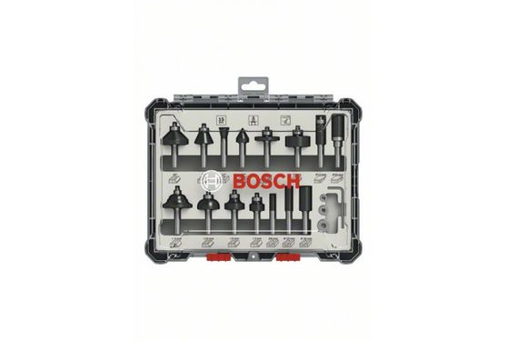 Fräs borrset Bosch; 8 mm; 15 st.